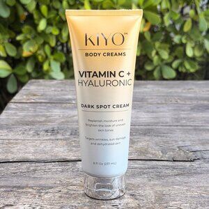 KIYO Vitamin C + Hyaluronic Acid Dark Spot Body Cream 8oz  Brightening Hydrating